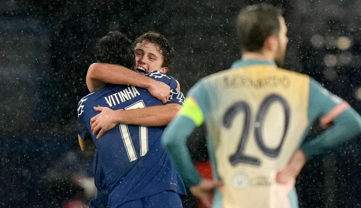 Berkat hasil ini, PSG naik ke peringkat 22 klasemen dengan poin 10. Sementara itu, Man City harus turun ke peringkat 25 dengan poin 8. (AP Photo/Thibault Camus)