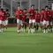 Pemain Timnas Indonesia U-23 mengikuti sesi latihan resmi jelang laga perdana ASEAN U-23 Championship 2025 melawan Brunei Darussalam di Stadion Madya, Kompleks Gelora Bung Karno, Senayan, Jakarta, Senin (14/7/2025). (Liputan6.com/Helmi Fithriansyah)