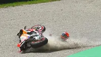 Marc Marquez Crash pada MotoGP Italia 2023. (source: crash.net)
