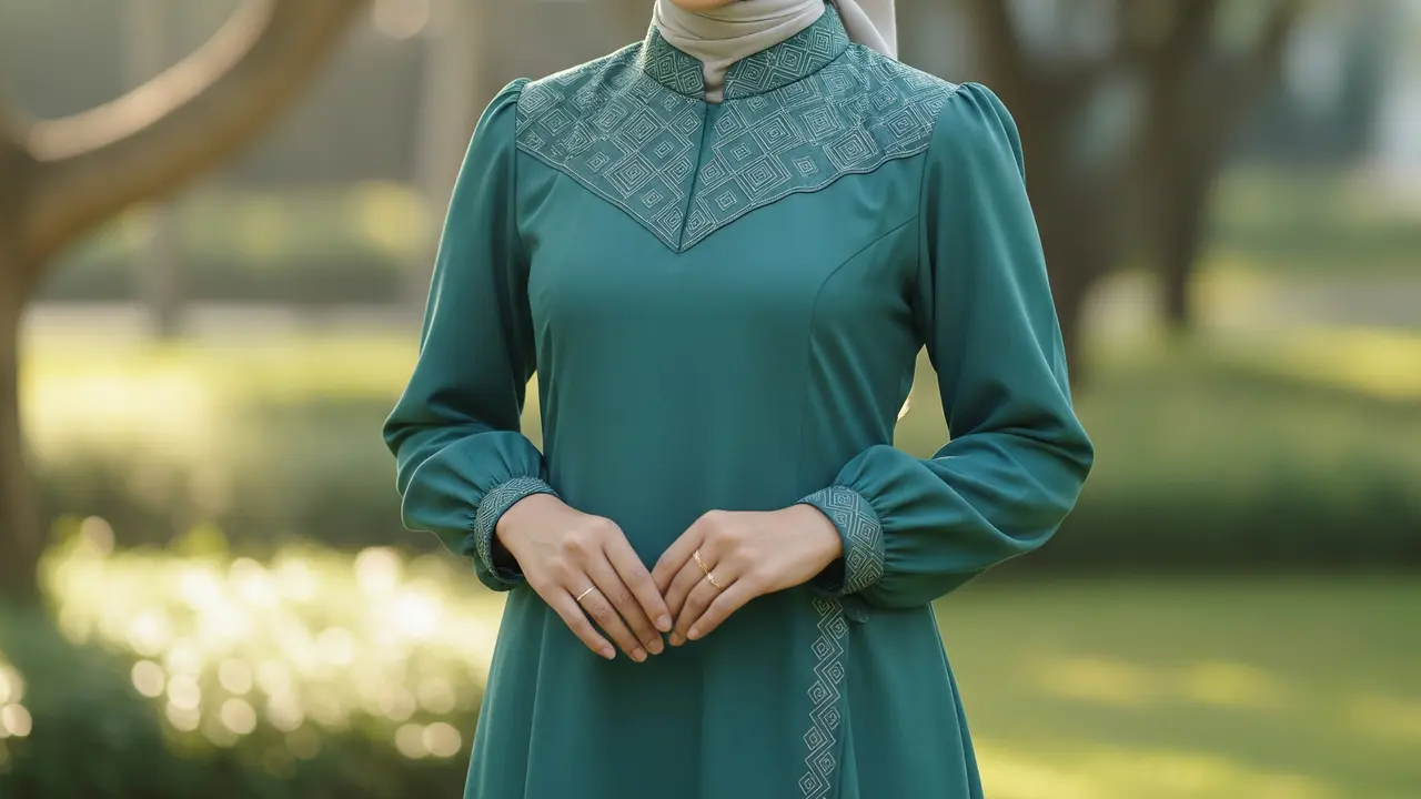 Tren Warna Gamis Lebaran 2026 yang Instagramable (Image by Gemini AI)