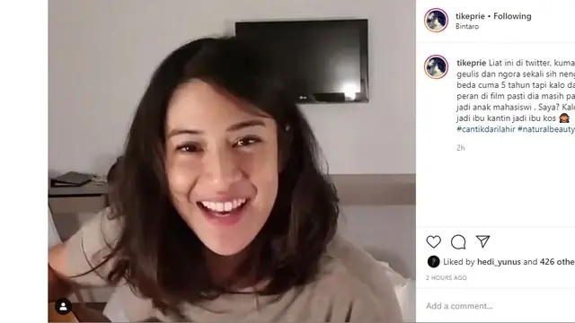 Tike Priatnakusumah (Foto: Instagram/@tikeprie)