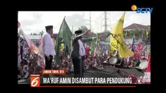 Ma’ruf Amin ajak warga NTB jeli saring informasi serta menolak bentuk berita bohong.