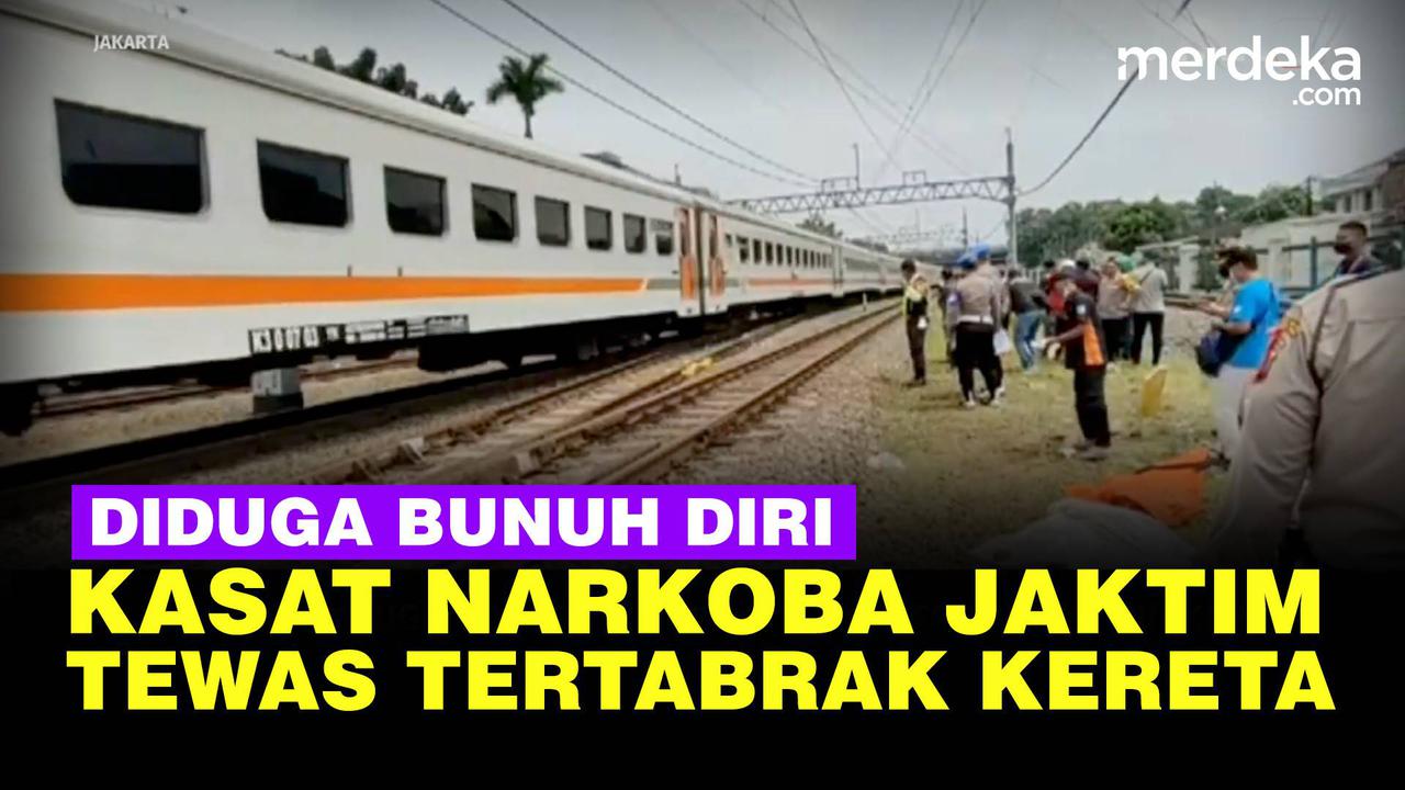 VIDEO: Kasat Narkoba Polres Jaktim Tewas Tertabrak Kereta, Diduga Bunuh Diri