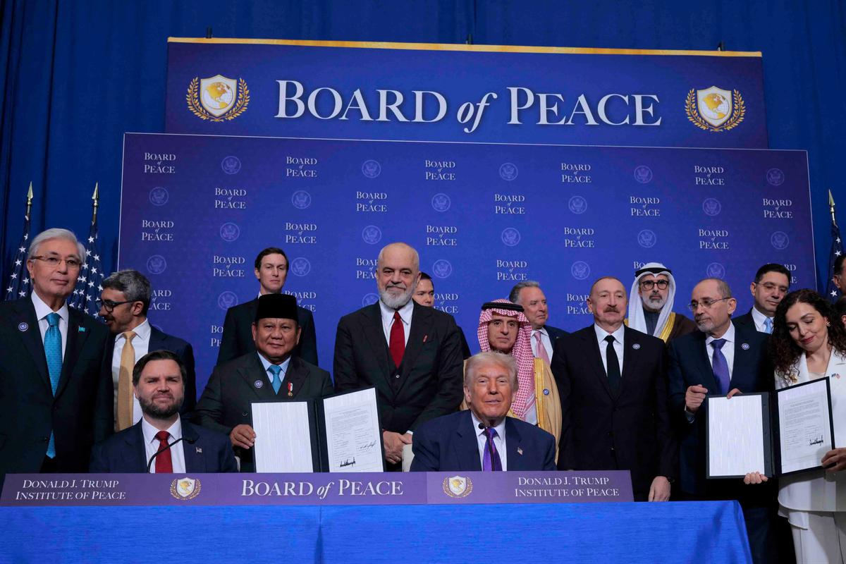 FOTO: Presiden Prabowo Hadiri Pertemuan Perdana Dewan Perdamaian di Washington