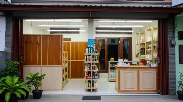 Warung Multifungsi di Lantai 1 Rumah Dua Lantai