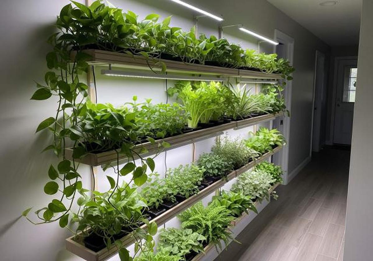 7 Kebun Sayur dan Herbal Pakai Rak Susun Dinding Rumah, Panen Segar Setiap Hari