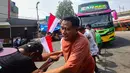 Peserta mengikuti lomba menarik bus di Terminal Lebak Bulus, Jakarta, Senin, 17 Agustus 2026. (KLY/ Arie Basuki)