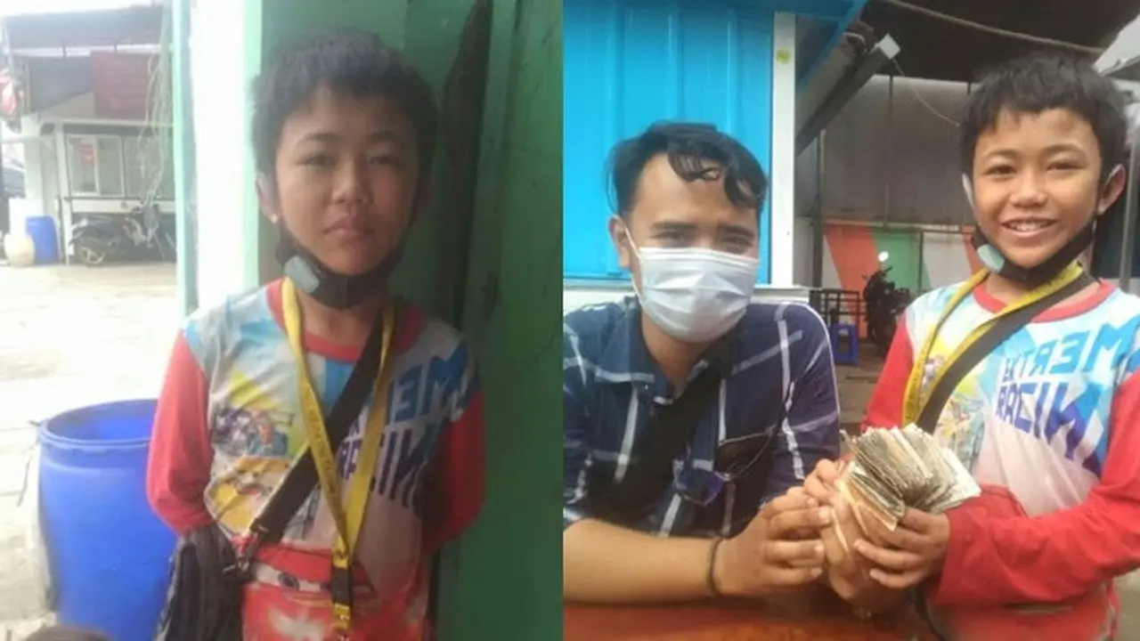 Ayah Meninggal, Bocah Ini Jadi Tukang Parkir Untuk Bantu Nafkahi Keluarga