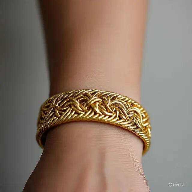 Gelang Emas 24 Karat 3 Suku