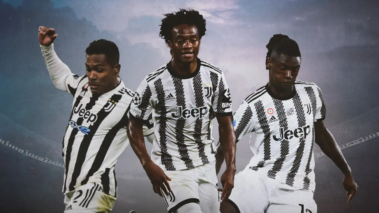 Ilustrasi - Moise Kean, Alex Sandro, Juan Cuadrado