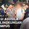 Yang ramai di media sosial, ada dua pria tepergok melakukan aksi asusila di lingkungan sebuah kampus di Depok, Jawa Barat. Aksi keduanya direkam oleh mahasiswa lain dan viral di media sosial hingga pihak kampus pun turun tangan.