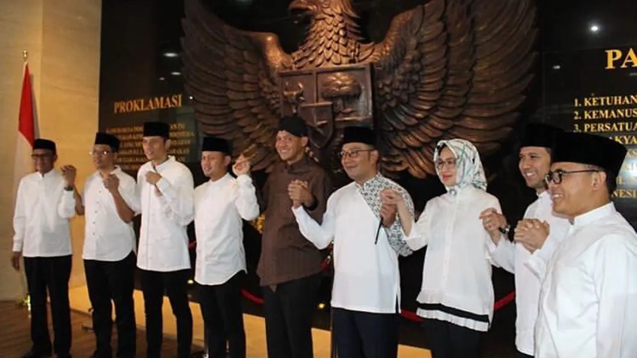 8 kepala daerah sampaikan pesan perdamaian di Istana Kepresidenan Bogor. (Istimewa)