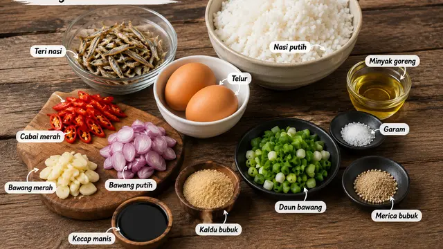 Bahan Nasi Goreng Kampung