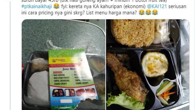 Penumpang Kereta Keluhkan Mahalnya Harga Makanan