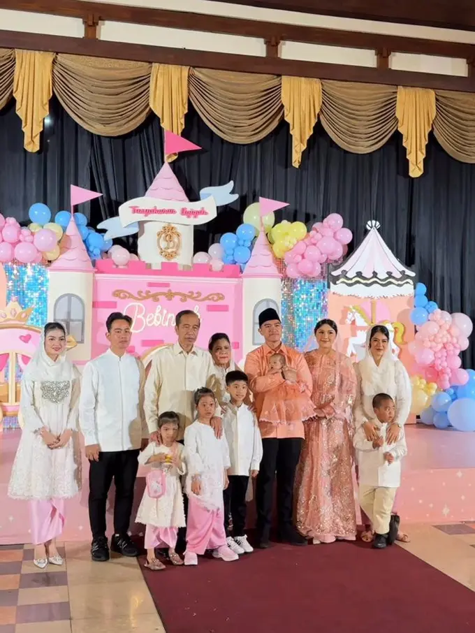 Penampilan Kompak Iriana Jokowi, Kahiyang Ayu, dan Selvi Ananda di Acara Akikah Bebingah, Putri Kaesang dan Erina Gudono