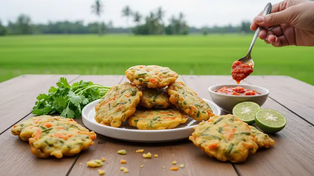 Bakwan Daun Kucai
