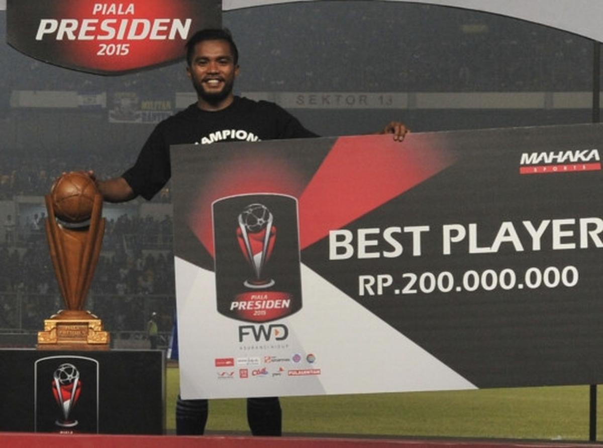 Euforia Persib angkat trofi juara Piala Presiden