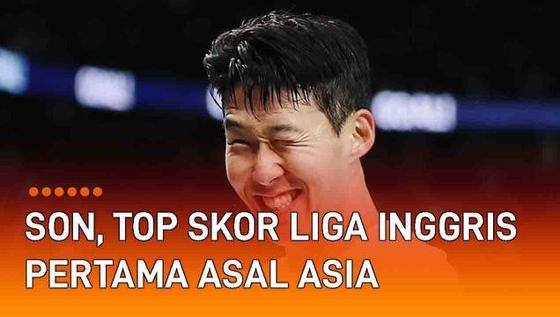 VIDEO: Mantan Anak Asuh STY, Son Heung-min Cetak Sejarah Top Skor Liga Inggris
