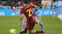 Gol semata wayang di laga ini tercipta dari tembakan Mattia Zaccagni. (AP Photo/Gregorio Borgia)