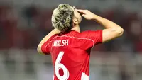 Bek kanan&nbsp;Timnas Indonesia,&nbsp;Sandy Walsh, beraksi dalam duel melawan Chinese Taipei pada FIFA Matchday di Stadion Gelora Bung Tomo, Surabaya, Jumat (5/9/2025). (Bola.com/Abdul Aziz)