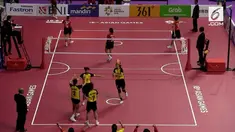 Tim sepak takraw putri nomor quadrant sukses sumbangkan perunggu bagi Indonesia. Lena Leni dkk harus mengakui keunggulan tim Vietnam di semifinal.