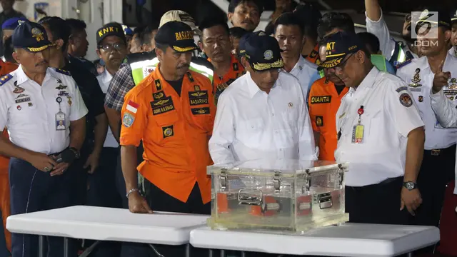 Menhub dan Kepala KNKT Konpers Temuan Black Box Lion Air