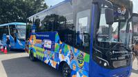 Kemenhub memperluas program Buy The Service (BTS) Teman Bus ke Jawa Barat. Mulai 27 Desember 2021, kehadiran bus yang dinamai Trans Metro Pasundang ini akan melayani masyarakat Bandung dan sekitarnya. (Dok Kemenhub)