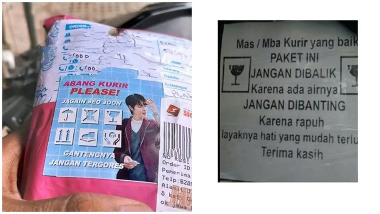 8 Imbauan Tulisan Paket Jangan Dibanting Ini Bikin Geleng Kepala