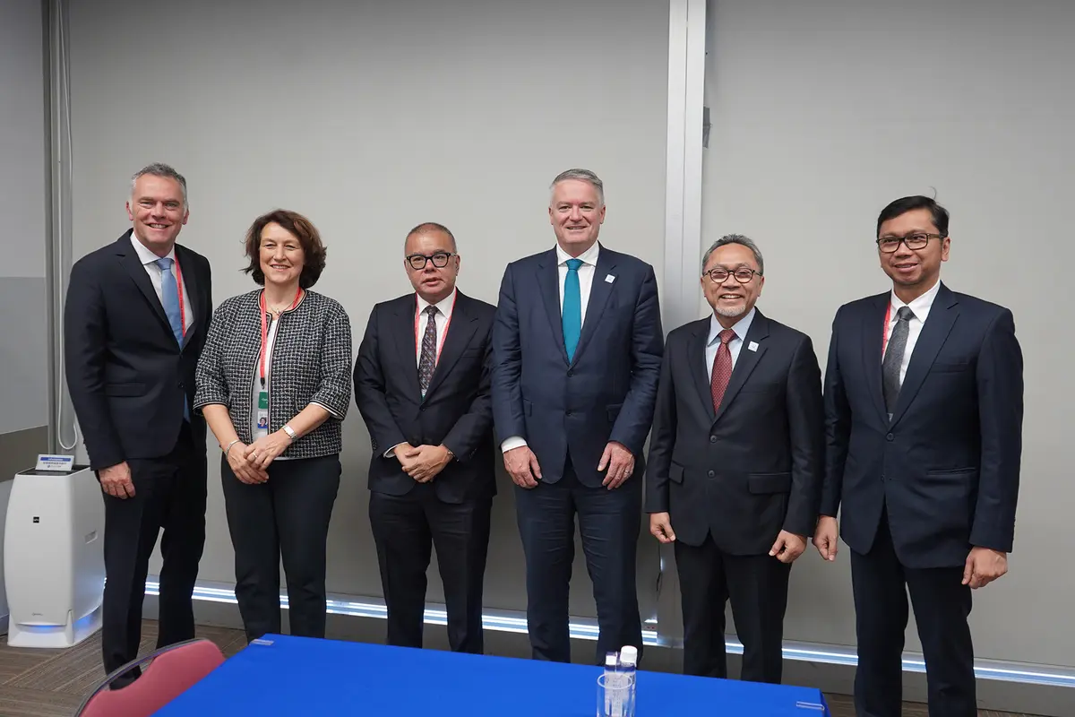 Menteri Perdagangan Zulkifli Hasan melakukan pertemuan dengan Sekretaris Jenderal OECD Mathias Cormann di Osaka, Jepang, pada Sabtu (28/10).