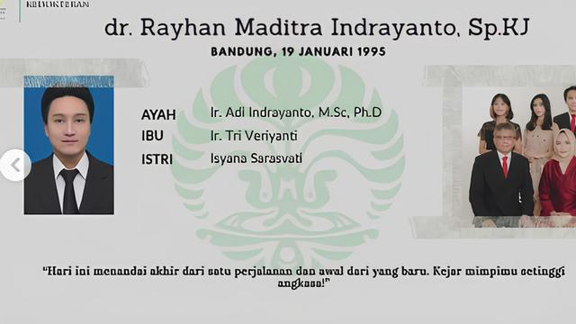 Suami Isyana Sarasvati Jadi Dokter Spesialis Jiwa