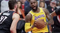 LeBron James memimpin Lakers permalukan Blazers pada laga NBA (AP)