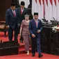 Presiden Jokowi menjelaskan, upaya transformasi ekonomi akan ditempuh melalui dua strategi utama, yakni strategi jangka pendek dan strategi jangka menengah. (Liputan6.com/Faizal Fanani)