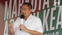 Anas tiba di lokasi sekitar pukul 09.16 WIB. (merdeka.com/Arie Basuki)