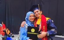 Potret Rizki DA Bahagia Akhirnya Wisuda Didampingi Istri Cantiknya, Tampil Gagah Menggunakan Toga