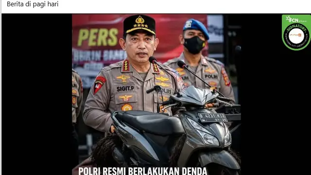 Cek Fakta: Klarifikasi Polri Denda Rp 250 Ribu Jika Ban Motor Gundul