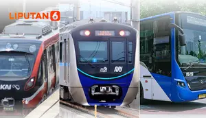 Infografis LRT dan MRT hingga TransJakarta Gratis Saat Lebaran 2026