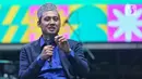 Tidak hanya dimanjakan dengan penampilan musik, pengunjung juga bisa menikmati kajian agama sambil menanti berbuka puasa. Kali ini, pengunjung bisa mendapat siraman rohani dari pendakwah Muhammad Abi Azkakia atau biasa disebut Ustaz Abi. (Liputan6.com/Angga Yuniar)