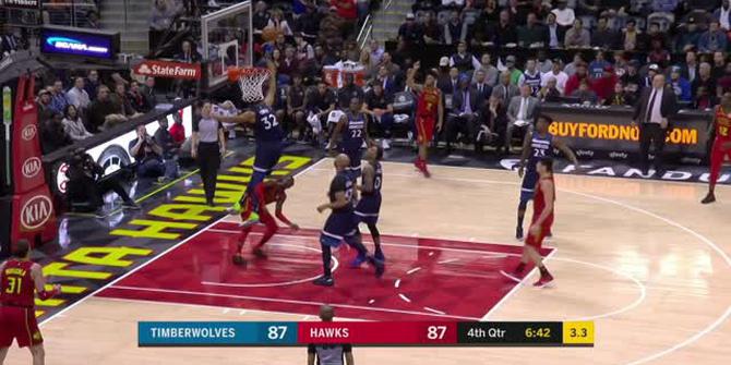 VIDEO : GAME RECAP NBA 2017-2018, Hawks 105 vs Timberwolves 100
