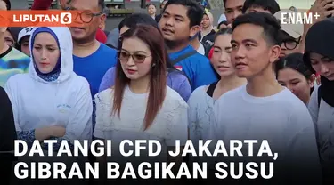 Gibran Bagi-bagi Susu di CFD