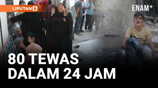 VIDEO: Korban Tewas di Gaza Tembus 57 Ribu Jiwa, Israel Gempur 130 Titik Serangan Terbaru