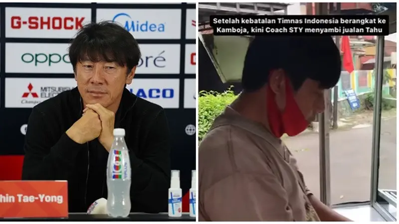 Viral Video Penjual Tahu Bulat Disebut Mirip Pelatih Timnas Shin Tae Yong
