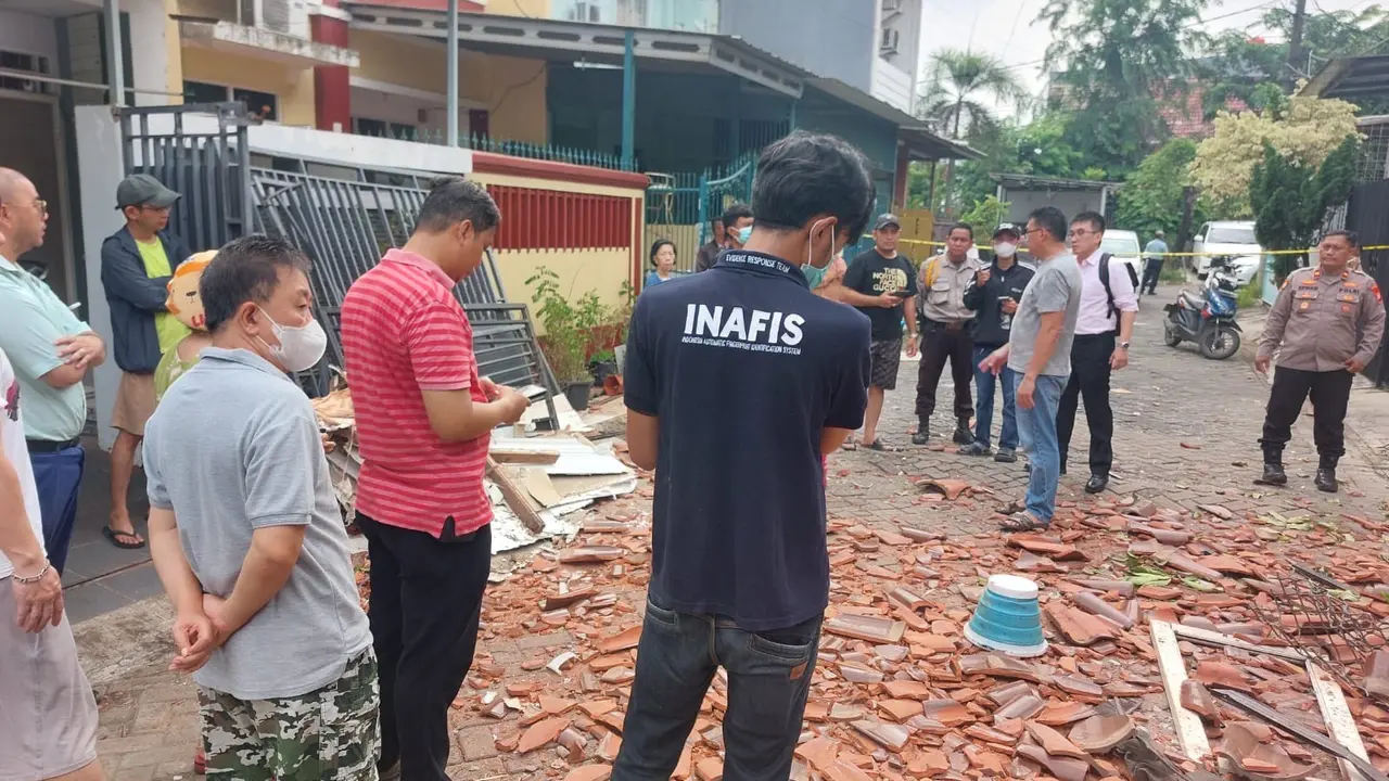Ledakan Tabung gas di Cengkareng Barat, pada Rabu (15/10/2025).