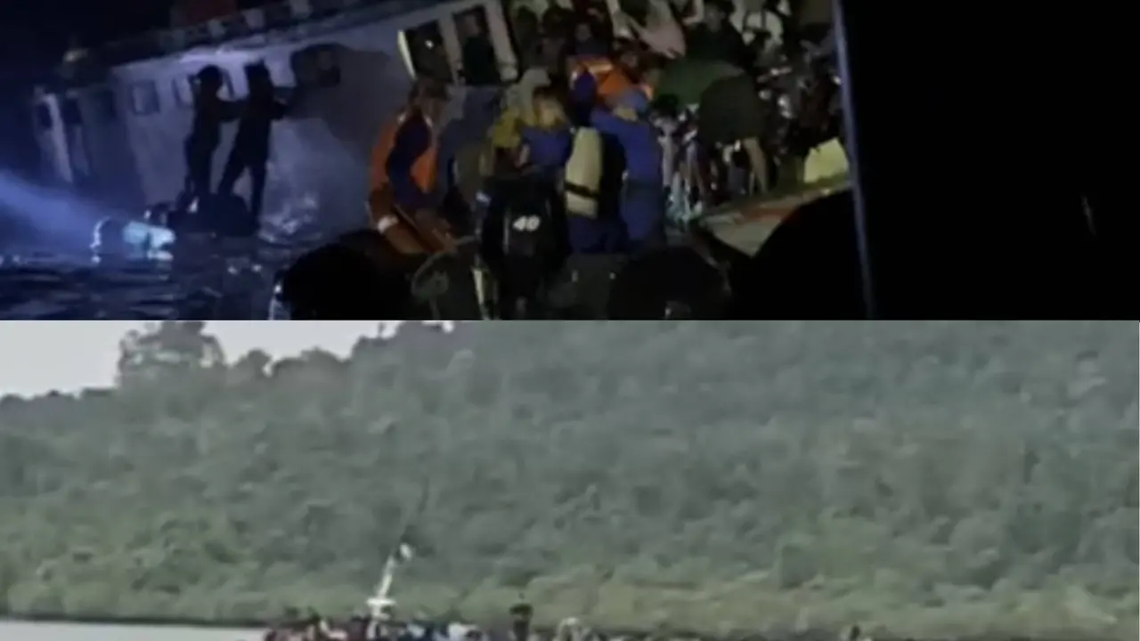 Kapal Wawonii Kandas di sekitar perairan Pulau Bokori, kapal kayu berukuran 91 GT memuat 352 orang penumpang.