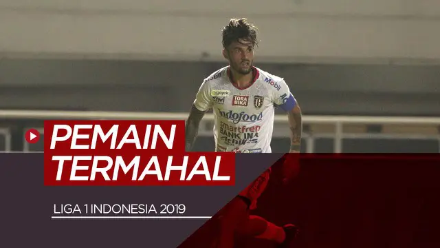 Berita video 10 pemain termahal di Liga 1 Indonesia 2019.