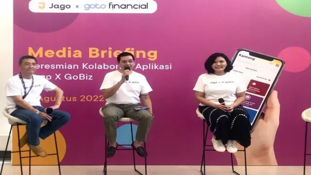 Media briefing peresmian kolaborasi aplikasi Jago dan GoBiz, Selasa, 9 Agustus 2022. (Foto: Liputan6.com/Pipit I.R)