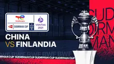 Berita video full match tunggal putra China kontra Finlandia di Grup A Piala Sudirman 2021, di mana terdapat momen mati lampu ketika match point, Minggu (26/9/2021).