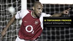 Video listikal 10 pencetak gol terbanyak pada ajang Premier League sepanjang masa.