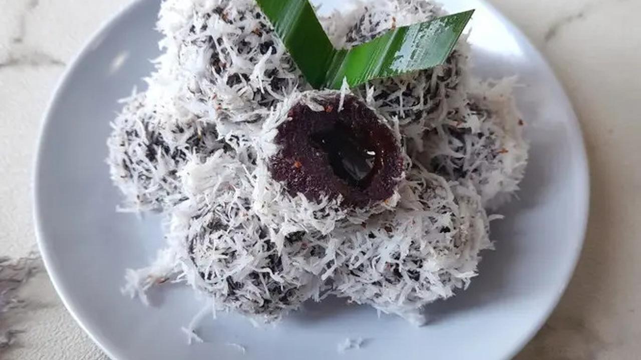 Ilustrasi Klepon Ketan Hitam