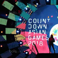 Countdown Asian Games 2018  resmi diluncurkan oleh Presiden Republik Indonesia di Silang Monas, Jakarta, (18/8/2017), Asian Games 2018 memiliki tema Energy Of Asia. (Bola.com/Nicklas Hanoatubun)