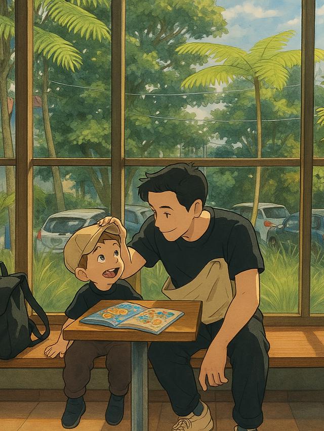 Fendy Chow Tunjukkan Keceriaan Keluarga dalam Tren Life in Ghibli